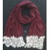 Lace wrap hijab - maroon